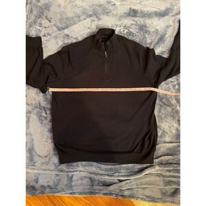 Brooks Brothers Men's XL Navy Blue Half-Zip Pullover Sweater